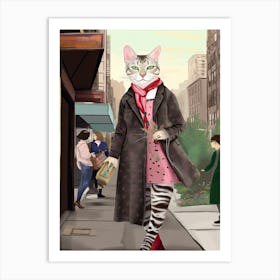 Gucci Fashionista Cats 7 Art Print