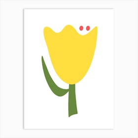Yellow Tulip Art Print
