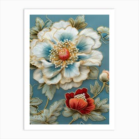 Chinese Floral Painting 15 Art Print