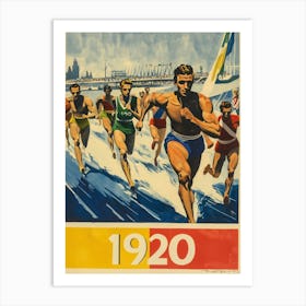 Aihrgdesign A Vintage Sports Poster For The 1920 Antwerp Olym 9ee6cb95 0449 4ea7 A93e 740ed2739c51 0 Art Print