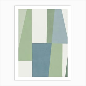 ABSTRACT MINIMALIST GEOMETRY - GA03 Art Print