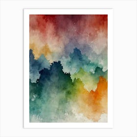 Watercolor Abstract Background Art Print