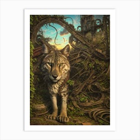 Wolf In The Forest Art Print