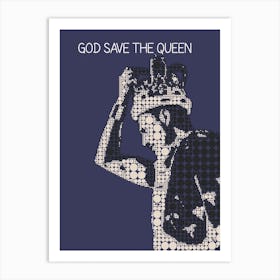 God Save The Queen Freddie Mercury 1 Art Print