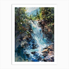 Forest Waterfall Art Print