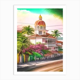 Cebu Philippines Soft Colours Tropical Destination Art Print