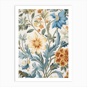 Floral Wallpaper 22 Art Print