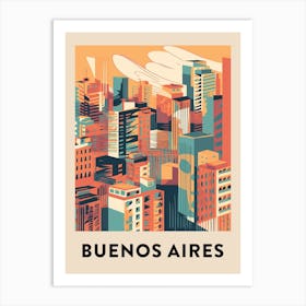 Buenos Aires 2 Vintage Travel Poster Art Print