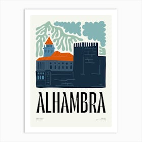 Travel Alhambra Abstract Gallery Art Print