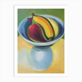 Banana Bowl Of fruit Art Print