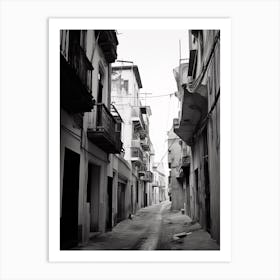 Gaeta, Italy, Black And White Photography 3 Art Print