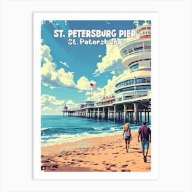 St Petersburg Pier Art Print