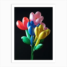 Bright Inflatable Flowers Everlasting Flower 3 Art Print