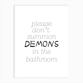 Demons 1 Art Print