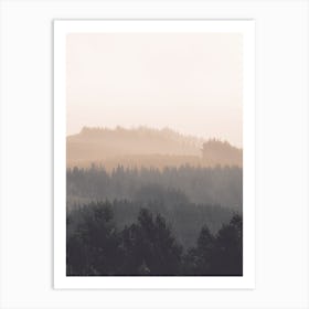 Gradient Forest Hills Art Print