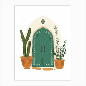 Cactus Door 1 Art Print