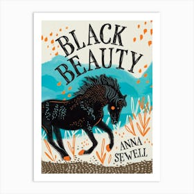 Book Cover - Black Beauty by Anna Sewell Art Print