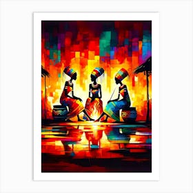 African Women Painting Art Print