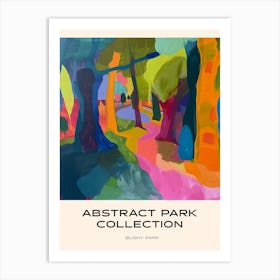 Abstract Park Collection Poster Bushy Park London 1 Art Print