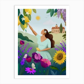 Summer in Provence, France Art Print