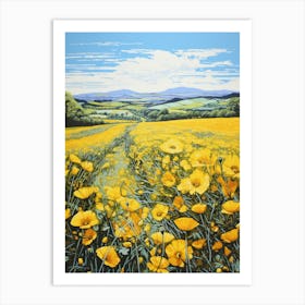 Yellow Poppies Art Print