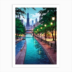 Chicago River 2 Art Print