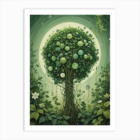 Green Tree Art Print