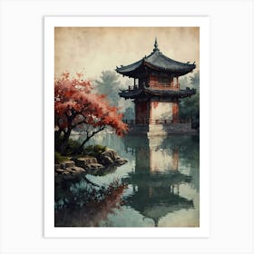 Asian Pagoda 5 Art Print