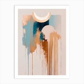 Flat Perspective - Abstract Minimal Boho Beach Art Print