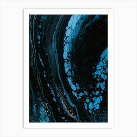 'Blue Swirl' 2 Art Print