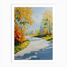 Autumn Road 3 Art Print