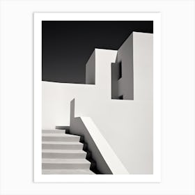 Algarve, Portugal, Photography In Black And White 4 Art Print