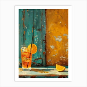 Aperol Spritz Orange 35 Art Print