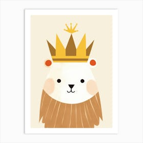 Little Hedgehog 1 Wearing A Crown Art Print