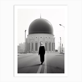 Riyadh, Saudi Arabia, Black And White Old Photo 4 Art Print
