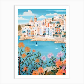 Ibiza Spain 1 Illustration Art Print