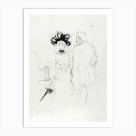 Yahne And Antoine, In L’Age Difficile (1895), Henri de Toulouse-Lautrec Art Print