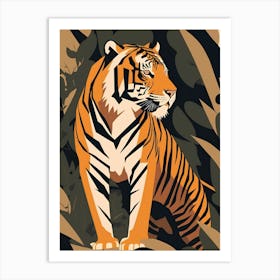 Tiger In The Jungle 3 Art Print