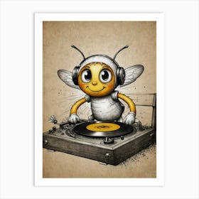 Bee Dj 1 Art Print