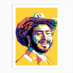 Post Malone WPAP Art Print