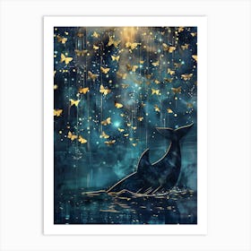 Whale In The Sky 1 Art Print