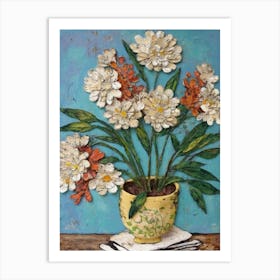 Flowers In A Pot Art Print