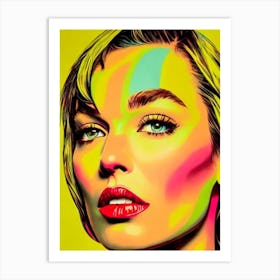 Milla Jovovich Colourful Pop Movies Art Movies Art Print