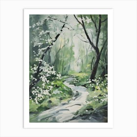 Grenn Trees In The Woods 9 Art Print