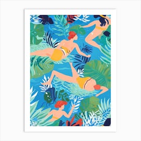 Hawaiian Beach Scene Art Print