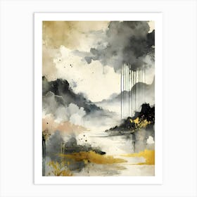 Golden Storm Art Print