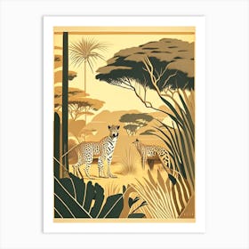Wild Safari Rousseau Inspired Art Print