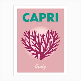 Capri Italy Travel Print Art Print