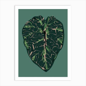 The Plant Series Alocasia Melo Dark Art Print