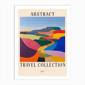 Abstract Travel Collection Poster Syria 3 Art Print